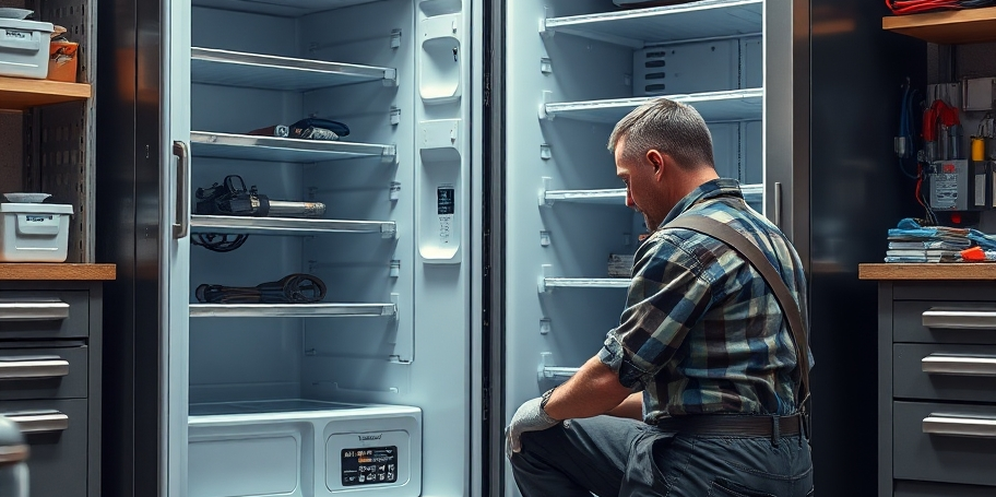 Single-door fridge installation in Vancouver
